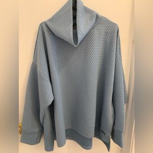 Nine West Women’s Light Blue Poncho Sweater Size 2X NWT